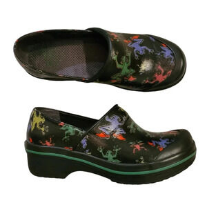 DANSKO Vegan volley Colorful fun Frogs Novelty mules clogs comfort shoes Wmn's 7